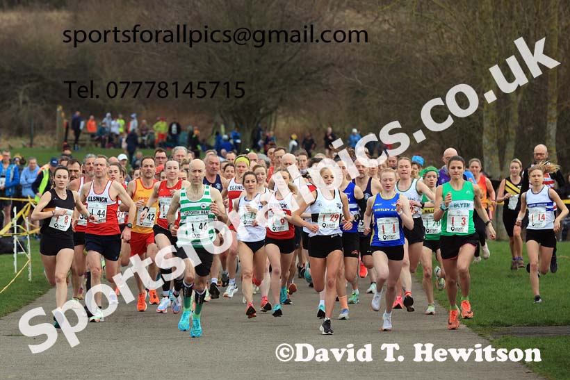 Senior Women, Veteran Women (Over-35) and Veteran Men 2024 NECAA Road Relays Champs., Hetton Lyons Country Park, Hetton le Hole, County Durham. Photo: David T. Hewitson/Sports for All Pics